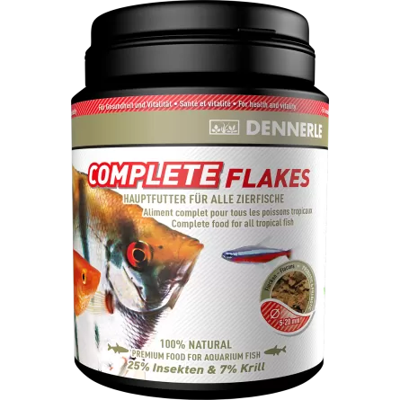 DENNERLE - Complete Flackes - 1000ml - Aliment complet pour poissons
