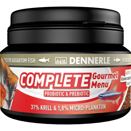 DENNERLE - Complete Groumet Menu - 100ml - Aliment complet granulés pour poissons