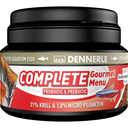DENNERLE - Complete Groumet Menu - 100ml - Complete granulated food for fish