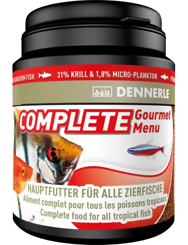 DENNERLE - Complete Groumet Menu - 200 ml - Popolna granulirana hrana za ribe
