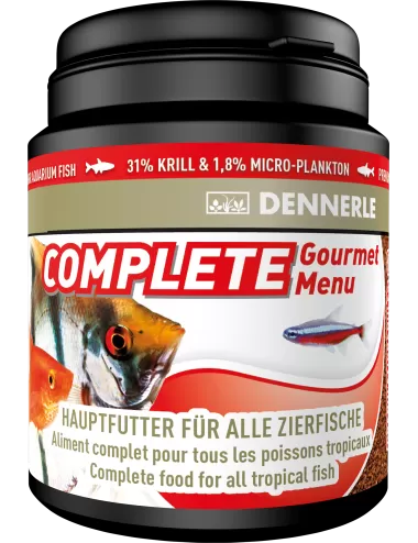 DENNERLE - Complete Groumet Menu - 200ml - Aliment complet granulés pour poissons