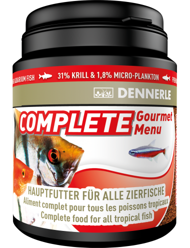 DENNERLE - Complete Groumet Menu - 200ml - Complete granulated food for fish