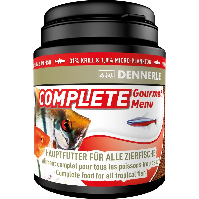 DENNERLE - Complete Groumet Menu - 200ml - Aliment complet granulés pour poissons
