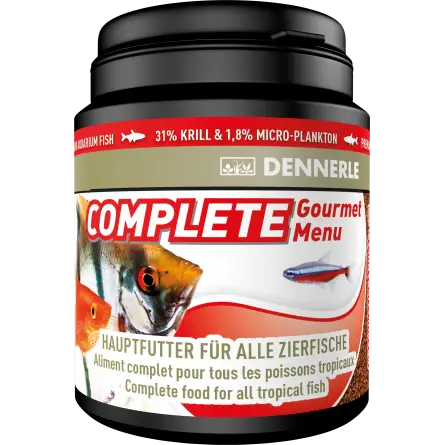 DENNERLE - Complete Groumet Menu - 200ml - Aliment complet granulés pour poissons