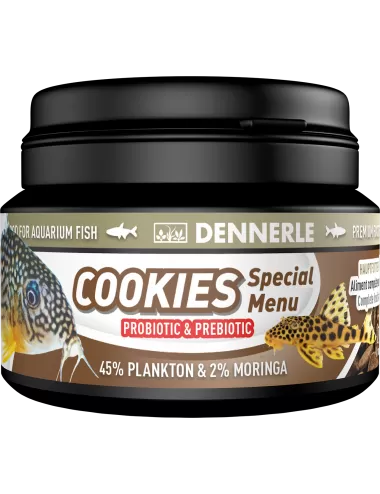 DENNERLE - Menú Especial Coockies - 100ml - Alimento para peces de fondo