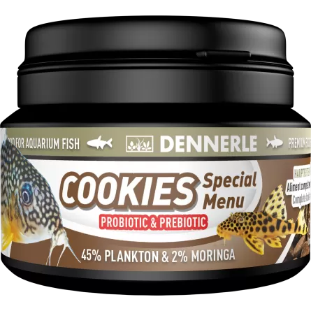 DENNERLE - Menú Especial Coockies - 100ml - Alimento para peces de fondo
