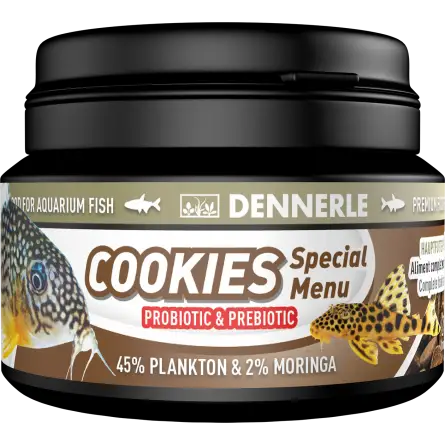 DENNERLE - Menu Especial Coockies - 100ml - Comida de Peixe Subterrâneo DENNERLE - Menu Especial Coockies - 100ml - Comida de Peixe Subterrâneo