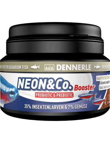 DENNERLE - Neon & CO. Booster – 100 ml – Alleinfutter für Neonfische und kleine Fische
