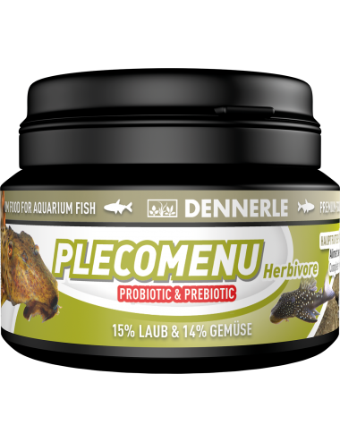DENNERLE - PlecoMenu Herbivore - 100ml - Alimento completo para bagre