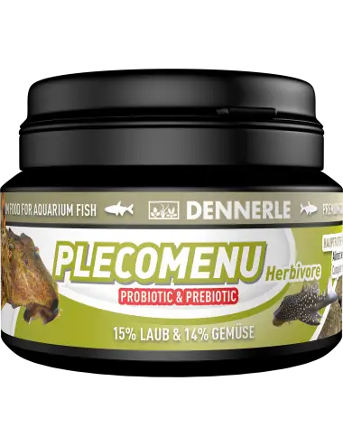 DENNERLE - PlecoMenu Herbivore - 100ml - Alimento completo para bagres