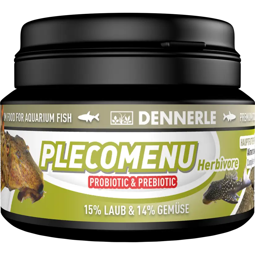 DENNERLE - PlecoMenu Herbivore - 100ml - Aliment complet pour les silures