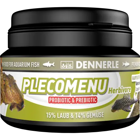 DENNERLE - PlecoMenu Herbivore - 100ml - Aliment complet pour les silures