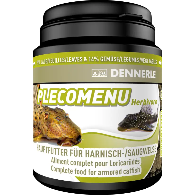 DENNERLE - PlecoMenu Herbivore - 200ml - Alleinfuttermittel für Welse