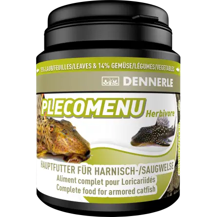 DENNERLE - PlecoMenu Herbivore - 200ml - Complete food for catfish DENNERLE - PlecoMenu Herbivore - 200ml - Complete food for catfish