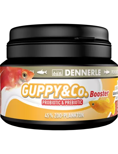 DENNERLE - Booster Guppy & CO. - 100ml - Aliment complet pour les guppys