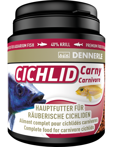 DENNERLE - Cichlid Carny - 200ml - Alleinfuttermittel für fleischfressende Buntbarsche