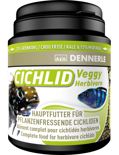 DENNERLE - Cichlid Veggy - 200 ml - Popolna hrana za mesojede ciklide