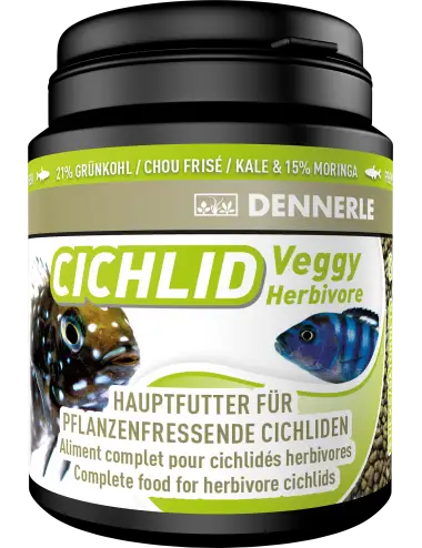 DENNERLE - Cichlid Veggy - 200ml - Aliment complet pour cichlidés carnivores