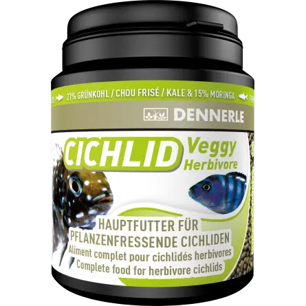 DENNERLE - Cichlid Veggy - 200ml - Aliment complet pour cichlidés carnivores