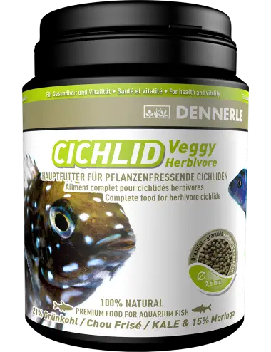 DENNERLE - Cichlid Veggy - 1000ml - Complete food for carnivorous cichlids