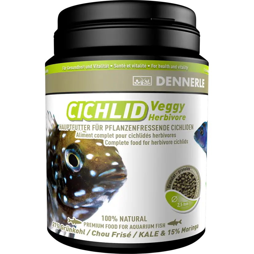 DENNERLE - Cichlid Veggy - 1000ml - Complete food for carnivorous cichlids