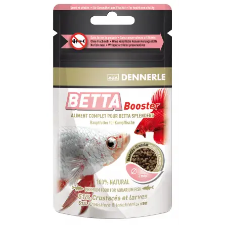 DENNERLE - Betta Booster - 30ml - Alimento completo para Bettas