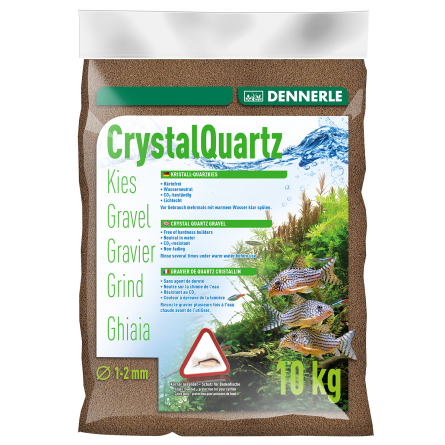 DENNERLE - Crytal Quartz - 10 kg - Temno rjavi kremenčev gramoz (1 do 2 mm) DENNERLE - Crytal Quartz - 10 kg - Temno rjavi kremenčev gramoz (1 do 2 mm)