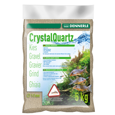DENNERLE - Cuarzo Crytal - 5kg - Grava de cuarzo blanco natural (1 a 2 mm) DENNERLE - Cuarzo Crytal - 5kg - Grava de cuarzo blanco natural (1 a 2 mm)