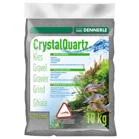 DENNERLE - Crytal Quartz - 10 kg - Skrilasto siv kremenčev gramoz (1 do 2 mm) DENNERLE - Crytal Quartz - 10 kg - Skrilasto siv kremenčev gramoz (1 do 2 mm)