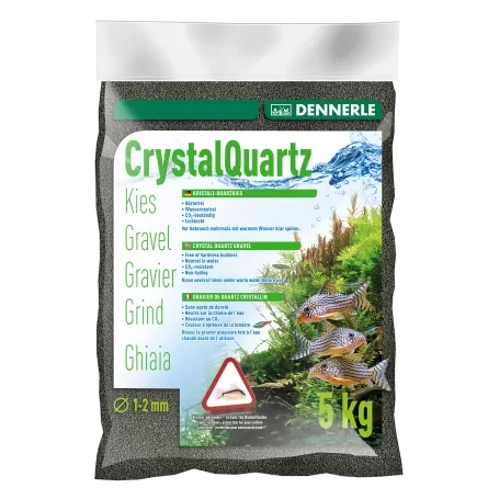DENNERLE - Crytal Quartz - 5 kg - Dijamantni crni šljunak (1 do 2 mm)