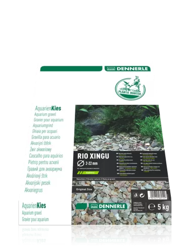 DENNERLE - Plantahunter Kies Rio Xingu - 5kg (2- 22mm) - Galets de rivière blancs