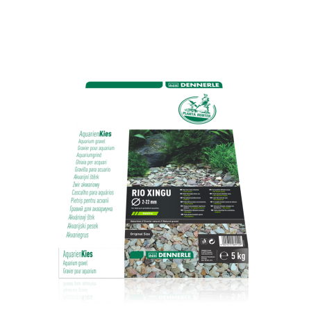DENNERLE - Plantahunter Kies Rio Xingu - 5kg (2- 22mm) - White river pebbles