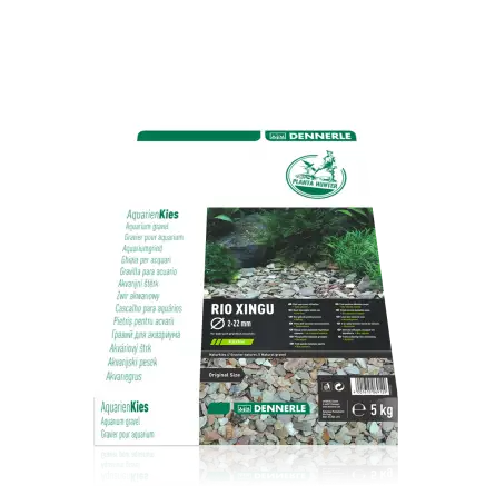 DENNERLE - Plantahunter Kies Rio Xingu - 5kg (2- 22mm) - White river pebbles DENNERLE - Plantahunter Kies Rio Xingu - 5kg (2- 22mm) - White river pebbles