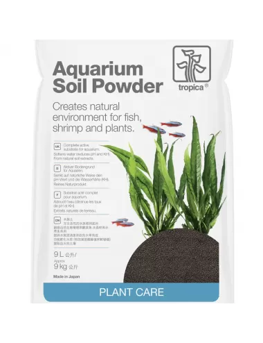 TROPICA - Aquarium Soil Powder - 9l - Substrat nutritif pour aquarium