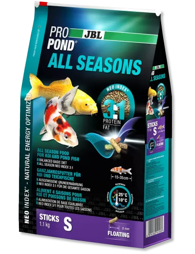 JBL - ProPond All Seasons S - 6l - Aliment toutes saisons pour koïs de petite taille