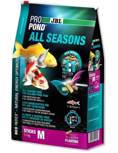 JBL - ProPond All Seasons M - 6l - Aliment toutes saisons pour koïs de moyenne taille