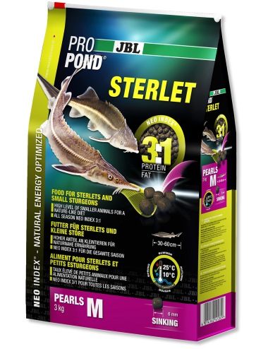JBL - ProPond Sterlet M - 6l - Alimento completo para pequenos esturjões