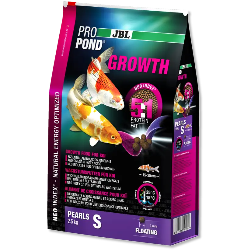 JBL - ProPond Growth S - 6l - Spezielles Wachstumsfutter für kleine Koi