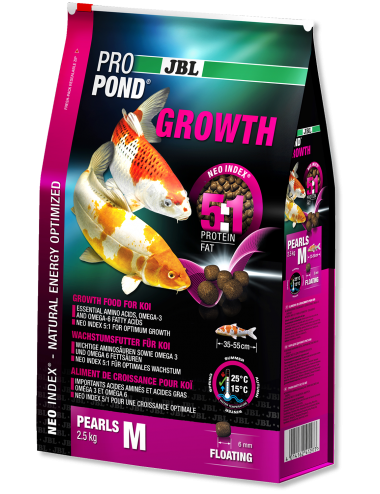 JBL - ProPond Growth M - 6l - Alimento de crescimento especial para koi de tamanho médio
