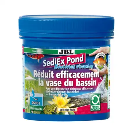 JBL - SediEX Pond - 250g - Bactéries et oxygène actif pour la dégradation des boues