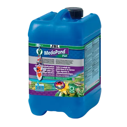 JBL - MedoPond Plus - 5l - Medicamento contra la enfermedad de las manchas blancas y los hongos. JBL - MedoPond Plus - 5l - Medicamento contra la enfermedad de las manchas blancas y los hongos.