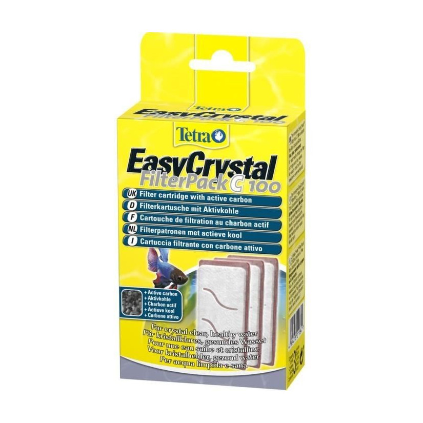 TETRA - EasyCrystal Filterpack C 100 - Une cartouche de filtration tetra c100 destiné à l'aquarium cascade globe