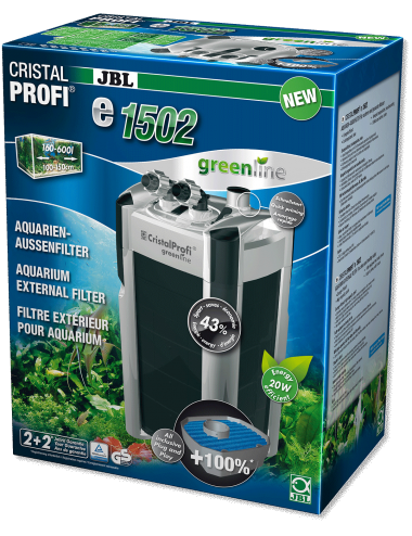JBL - Filtro Greenline CristalProfi e1502 - Para acuarios de hasta 700l
