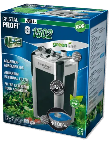 JBL - Filtro Greenline CristalProfi e1502 - Para acuarios de hasta 700l