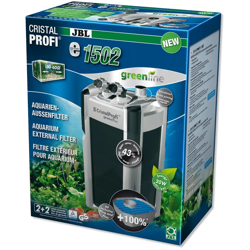 JBL - CristalProfi e1502 greenline filter - For aquarium up to 700l