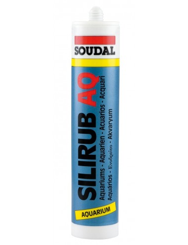 SOUDAL - Silirub AQ - Preto - Silicone especial para aquário