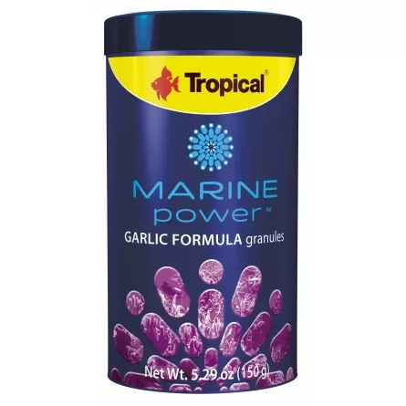TROPICAL - Marine Power Garlic - 250ml - Tropical Marine Fish Pellet Food - 1