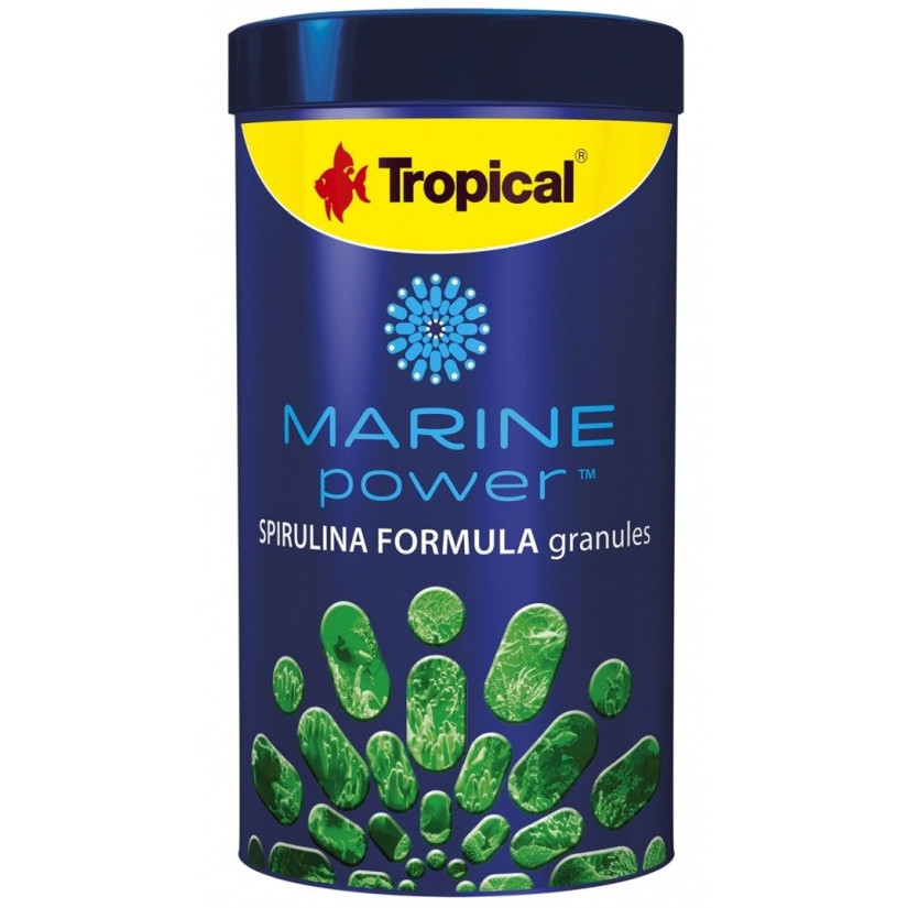 TROPICAL - Marine Power Spirulina - 250ml - Nourriture en granulés pour poissons marins