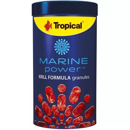 TROPICAL - Marine Power Krill - 1000ml - Nourriture en granulés pour poissons marins