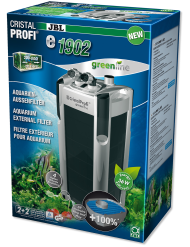 JBL - CristalProfi e1902 greenline Filter - Außenfilter für Aquarien von 200 bis 800 Liter